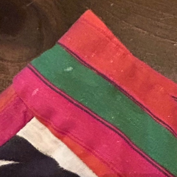 Farm Rio Anthropologie Wide Leg Linen Pants Black White Monstera Leaf Small Boho - Picture 12 of 13